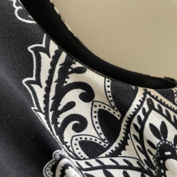 Jessica  Sheath Sleeveles Black /White Floral Size 14 - Picture 5 of 9